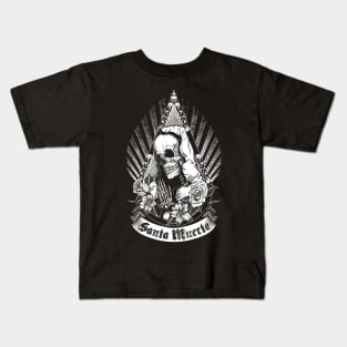 Santa Muerte - Black version Kids T-Shirt